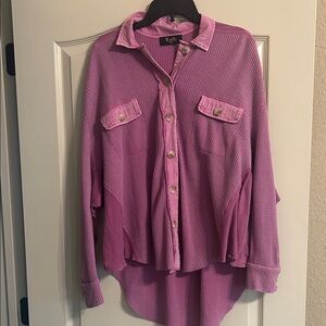 Oversized Waffle Top